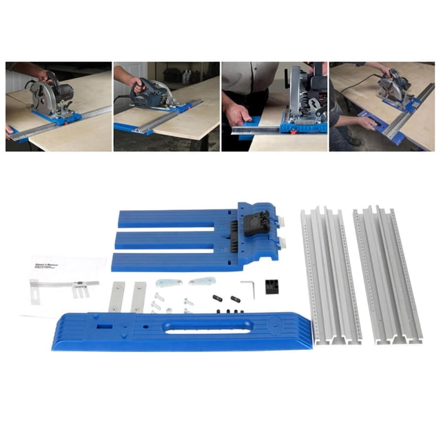 Riel de guía fijo Circular eléctrico, soporte de corte fijo de aleación de aluminio, accesorios para el hogar de corte de bordes