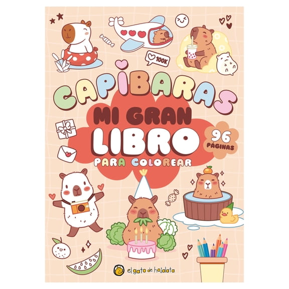 Mi Gran Libro Para Colorear Capibaras El Gato De Hojalata Libro de bolsillo 1ra edicion