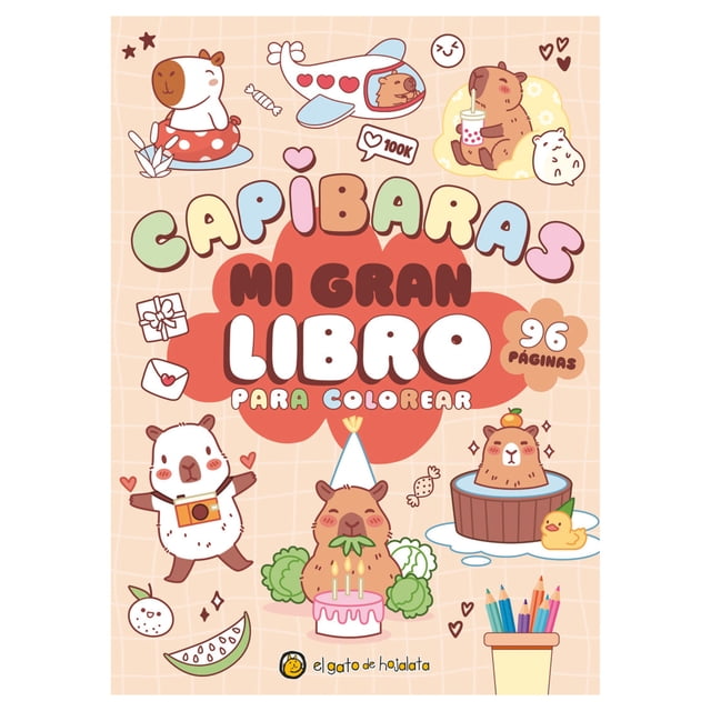 Mi Gran Libro Para Colorear Capibaras El Gato De Hojalata Libro de bolsillo 1ra edicion