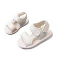 thumbnail image 3 of Zanarzt Toddler Summer Sandals Boys Toddler Water Shoes Beach Girls and Boys Open Toe Sandals Lightweight Breathable and Adjustable Straps Beige,US 7.5, 3 of 5
