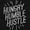 Black, variant on Hungry Humble Hustle Inspirational Sweatshirt for Men or Women Brisco Brands L