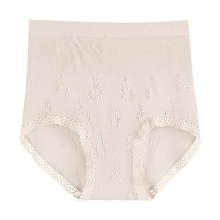 

Wotryit Womens Underwear Womens Underpants Solid Color Breathable Microfiber Briefs High Waist Ice Silk Seamless Panties For Women Panties for Women One Size
