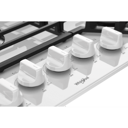 Whirlpool - 36" Gas Cooktop - White