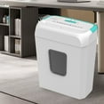 thumbnail image 7 of Bonsaii Secure Paper Shredder, 6-Sheet Capacity, Shreds Documents/Mail/Staples/Credit Cards, 3.4-Gallon Wastebasket, White & Blue, 7 of 7