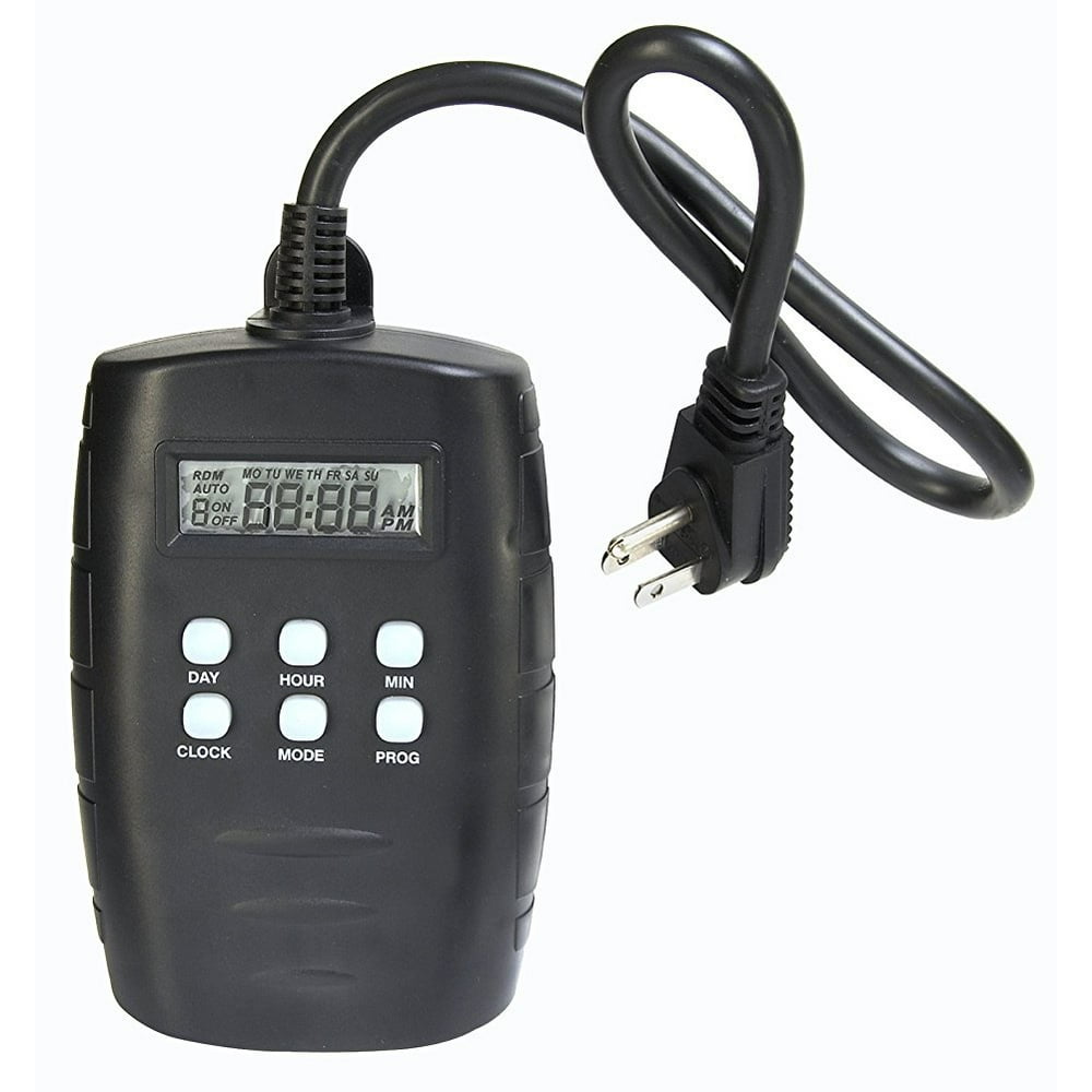 Westek TM15DOLB 2Outlet Digital Outdoor Timer with Grounded Outlets