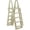 Taupe, variant on Aqua Select A-Frame Swing Up & Lock Ladder for Above Ground Pools, White