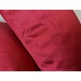 thumbnail image 2 of Aiking Home Solid Faux Silk Euro Shams Set of Two 26 x 26 inch, Red, 2 of 7