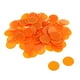 thumbnail image 2 of Paquete de 100 fichas de plástico de 25 mm para fichas de bingo. naranja, 2 of 9