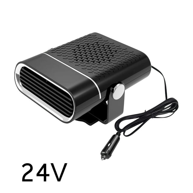 12V 24V Portable Car Heater, 360° Rotatable Fast Heating Defroster, Dual Speed Large Air Volume, High Efficiency Alloy Wire, Quick Defog Defrost for Windshield and Long Lifespan