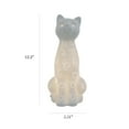 thumbnail image 3 of Lampe de table lumineuse Simple Designs en porcelaine en forme de chat Kitty Cat, 3 of 6