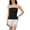 Black, variant on Strapless Tube Tops for Women Backless Bandeau Top Off Shoulder Side Split Summer Bustier Tops White S