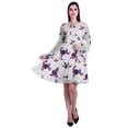 thumbnail image 2 of Moomaya Womens Long Sleeve Printed Knee Length Dress Flared Flowy Summer Dress, 2 of 6