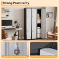 thumbnail image 2 of Garvee Double -Door Metal Storage Locker with Shelves for Schools, Offices,Gyms,Homes,Grey, 2 of 8