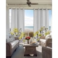 thumbnail image 4 of Yellow Spring Floral Blackout Curtains 45 Inches Long for Bedroom, Watercolor Summer Botanical Elegant Thermal Insulated Room Darkening Black Out Window Curtain Panels Grommet Drapes for Living Room, 4 of 8