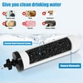 thumbnail image 3 of HUINING 2PCS 7" Ceramic Filter Candle Activated Carbon Replacement Filters Compatible with ProOne and Berkey Countertop Gravity Water Filter System, Household Water Bucket,Water Cooler Filtration, 3 of 7