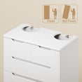 thumbnail image 5 of 6 Drawer White Dresser for Bedroom, 43.7" Wood Tall Chest of Drawers with Anti-Tripping, Large Storage Cabinet for Living Room Entryway, 5 of 6