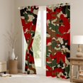 thumbnail image 3 of Manfei Abstract Camouflage Blackout Curtains Set of 2 (52x84 Each), Red Brown Camo Window Curtains, Military Patriotic Theme Curtains and Drapes, Luxury Bedroom Decor, 3 of 6