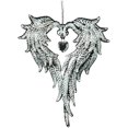 thumbnail image 1 of 6" Angel Wings Heart Ornament, 1 of 1