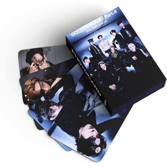 ATEEZ "GOLDEN HOUR: Part.4 Lomo Card Set - 55PCS 13th Mini Album Photocards for ATINY Fans