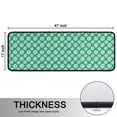 thumbnail image 5 of Kitchen Rugs Sets Of 2,Green Daisy Flower Floral Pattern Anti Fatigue Kitchen Mat Rugs Non Slip Washable,Decorative Kitchen Floor Mats for Kitchen,Sink,Laundry,17"x47"+17"x47", 5 of 5