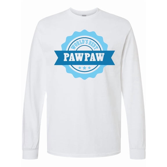Inktastic Grandparents Day Worlds Best Pawpaw Long Sleeve T-Shirt