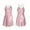 Pink, variant on Blmnix Floral Dresses for Women Slip Dress Sexy Petticoat V-Neck Sleeveless Pink Empire Waist Dress for Women,L