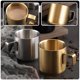 thumbnail image 5 of Taza de acero inoxidable taza de desayuno taza de café de metal taza de desayuno de metal taza de leche de metal, 5 of 7