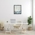 thumbnail image 3 of Stupell Industries Modern Blue Landscape Abstract Painting Black Floater Framed Canvas Art Print Wall Art, 25 x 31, 3 of 10