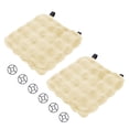 thumbnail image 1 of Funda para Asiento Inferior de Coche Única Bargains Beige Algodón Cuadrícula Universal para Coche SUV Camión 2 Pcs, 1 of 7