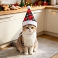 thumbnail image 4 of Christmas Pet Hat for Small Medium Dogs and Cats, Cute Santa Hat Holiday Costume Accessory for Christmas Parties and Photoshoots, 4 of 6