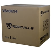 Rockville VS10K54 10 K5 1200w Car Subwoofer in Vented Sub Enclosure Box - 4 Ohm