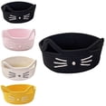thumbnail image 2 of JoyMoreHome Small Storage Cute Cat Cotton Rope Woven Basket, Blanket Basket Organizer With Ears Toy Storage Bin Box, 2 of 7