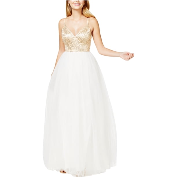 Vestido de Tul con Purpurina Say Yes to the Prom Metálico 5/6