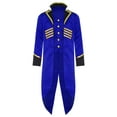 thumbnail image 1 of Yhong Garçons Filles Corset Renaissance Veste Queue-de-Pie Médiévale Smoking Long Steampunk Bleu Royal 16, 1 of 5
