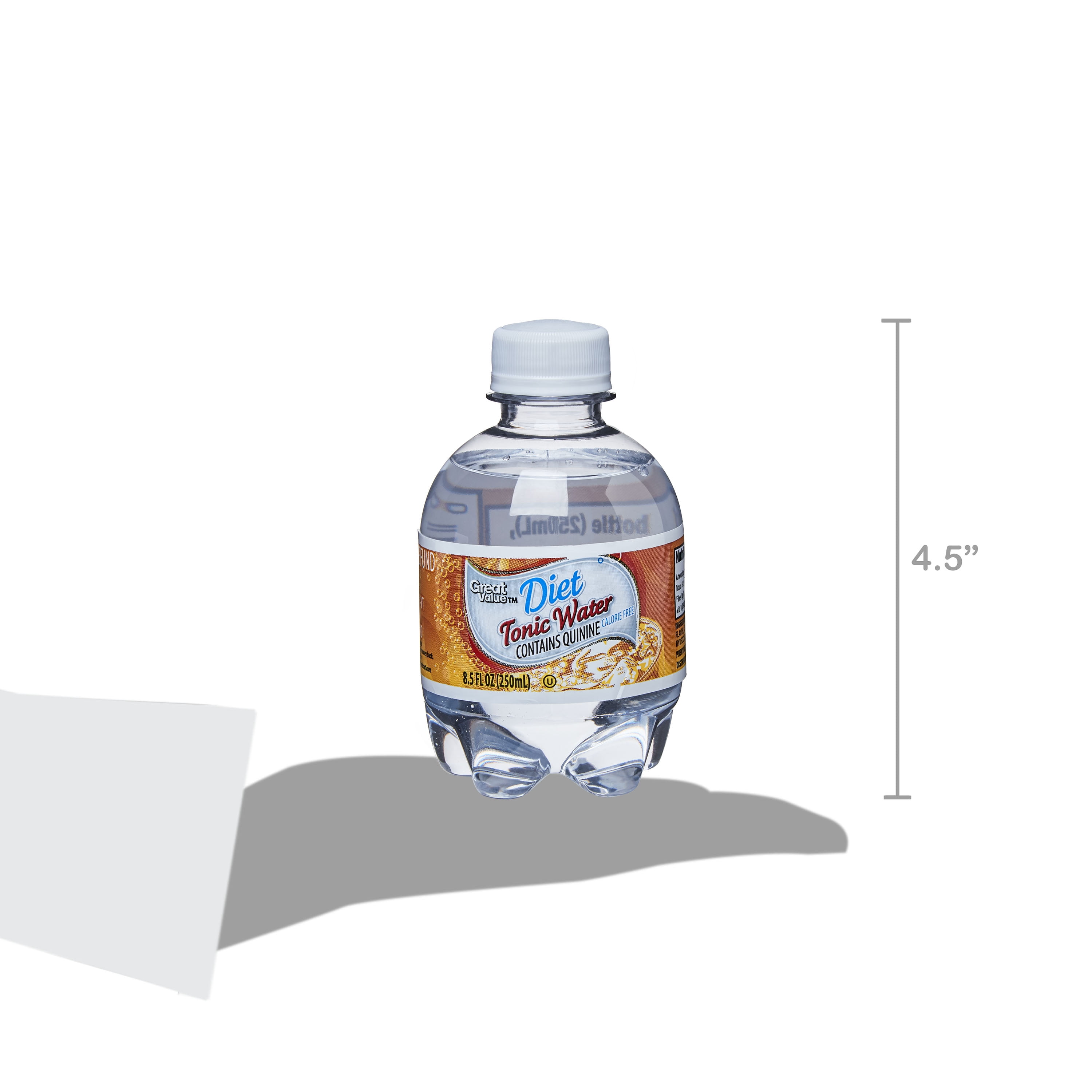 Great Value Diet Tonic Water, 8.5 fl oz, 6 Count