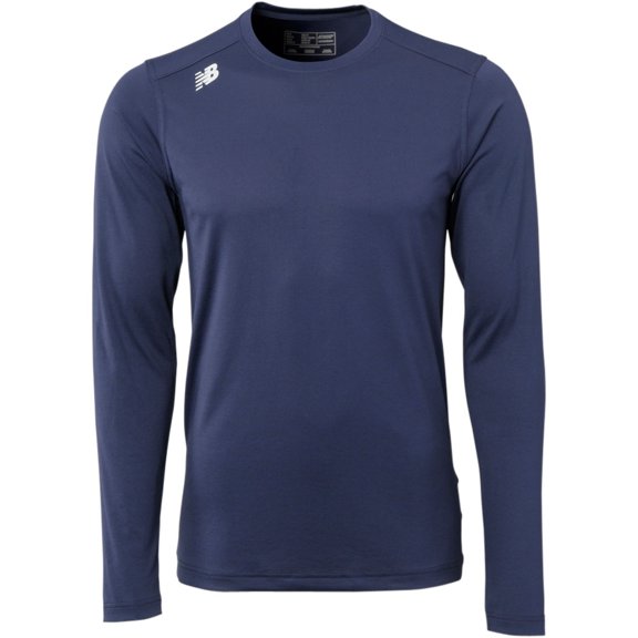 New Balance Men's Long Sleeve Tech Baseball T-Shirt Charcoal 2XL