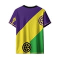 thumbnail image 6 of Craaazy Unisex Funny Print Crewneck Short Sleeve Mardi Gras T-Shirts Gifts, 6 of 8