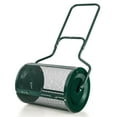 thumbnail image 4 of S AFSTAR 24-Inch Compost Spreader, Peat Moss Spreader with Upgrade Side Latches & U-Shape Handle, Metal Mesh Topdressing Roller for Topsoil, Fertilizer, Garden & Lawn Care Manure S, 4 of 7