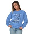 thumbnail image 3 of Illinois Cute State Flower Souvenir Women Crewneck Sweatshirt Brisco Brands S, 3 of 6