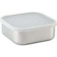 thumbnail image 5 of Tramontina 3-Piece Stainless Steel Square Container Set with Frosted Lid, Dishwasher Safe, 5 of 6