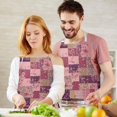 thumbnail image 3 of Pioneer Flower Floral Print Pattern Apron for Women and Men, Cotton Linen Waterproof with Pockets, Adjustable, 33x27 Inch for Kitchen, Gardening, BBQ, Salon, 3 of 6