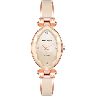 Women\'s Genuine Diamond Dial Bangle Watch Pink /Rose Gold Anne Klein Women main image 4