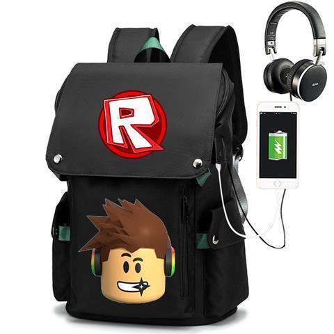 ROBLOX mochila de día de nariz roja, juego de RED Social, mochila periférica, bolsa de estudiante, regalo de cumpleaños para niñas, niños, niños