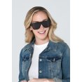 thumbnail image 4 of Foster Grant Women's Oversized Fashion Sunglasses Black, 4 of 5