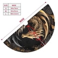thumbnail image 2 of KLL 48" Christmas Tree Skirt Vintage Metal Dragon Xmas Tree Skirts Mat for New Year Xmas Holiday Party Indoor Outdoor Home Decoration, 2 of 5