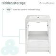 thumbnail image 5 of Virage 24 in. White Bathroom Vanity With White, 3-Hole Ceramic Sink Top, 5 of 12