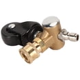 thumbnail image 3 of Rueda giratoria para limpiador de chasis con conector rápido de 1/4 pulg. Adaptador de lavadora a presión de latón Accesorio de rueda de unión para limpieza de carreteras, 3 of 10