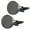 Black, variant on Yammee Stylish Round Metal Cufflinks For Men Wedding Birthday Proms Business Meetings