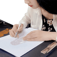 thumbnail image 3 of 3X Fashion Illustration Rulers Sketching Templates Ruler Sewing Humanoid Patterns Design Clothing Measuring,Combination, 3 of 9