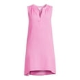 thumbnail image 5 of Time and Tru Women's Sleeveless Double Cloth Dress, 5 of 5